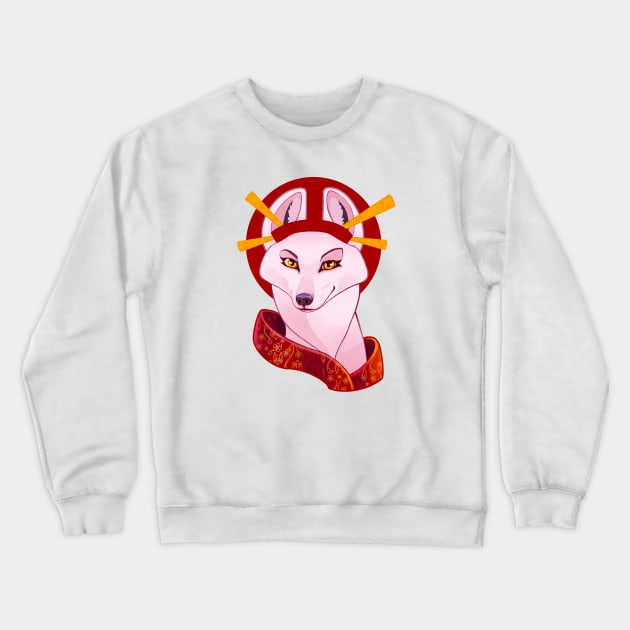 Japan fox Crewneck Sweatshirt by Yana Graffox